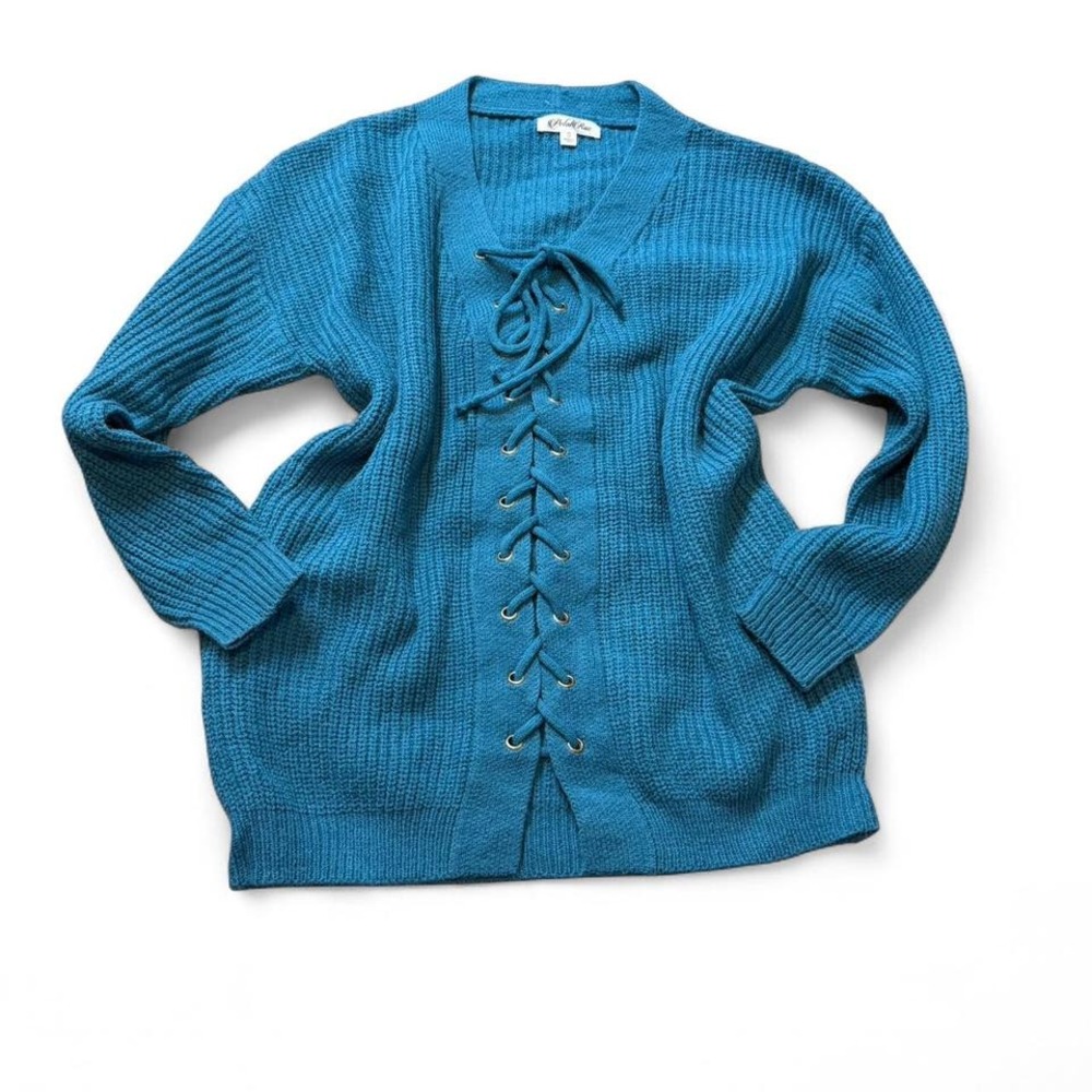 Ribbed Laced Sweater